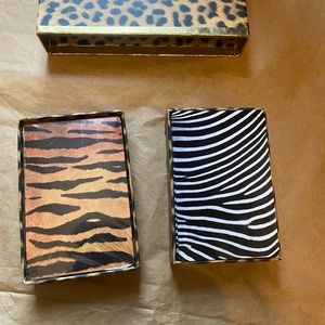Chico’s Animal Print Playing Cards - 2 Decks